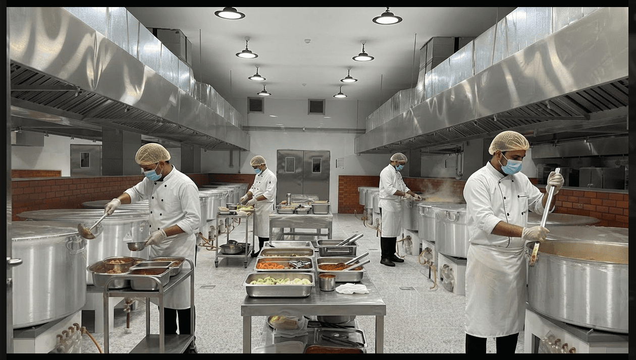 Golden Cook Catering production floor in Makkah